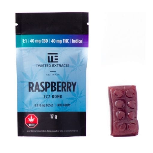 1:1 Indica Raspberry Jelly Bomb - Twisted Extracts