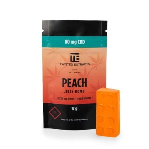 CBD Peach Jelly Bomb - Twisted Extracts