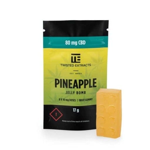 CBD Pineapple Jelly Bomb - Twisted Extracts