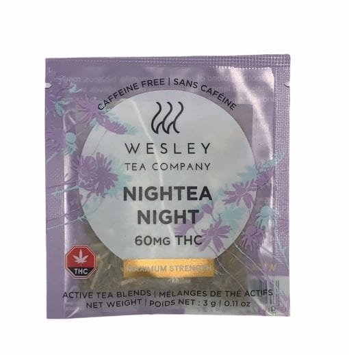 Wesley Tea Company - Nightea Night  Ten Pack (60mg of THC per package)