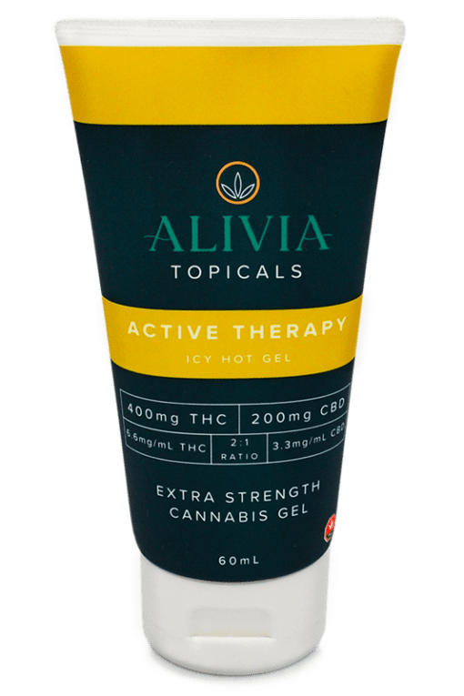 ALIVIA - Active Therapy Icy Hot Gel  (400mg THC + 200 mg CBD, 2oz)