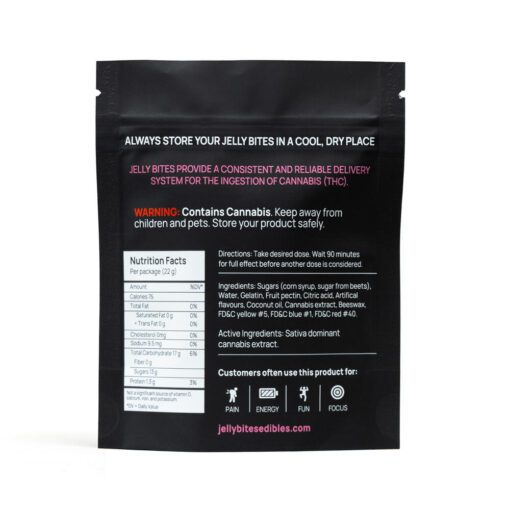 Jelly Bites - Fruit Punch (100mg of THC – Sativa) - Image 3