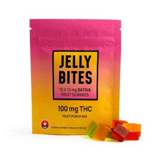 Jelly Bites - Fruit Punch (100mg of THC – Sativa)