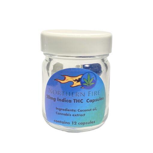 20mg Indica THC Capsules (12 caps) - Northern Fire