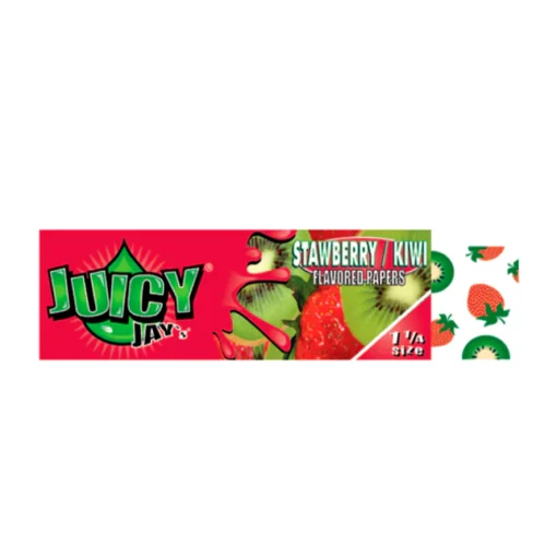 Juicy Jay's Strawberry Kiwi  1 1/4" Hemp Rolling Papers