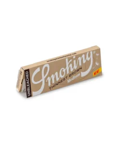Smoking Thinnest Brown 1 1/4" Unbleached Rolling Papers