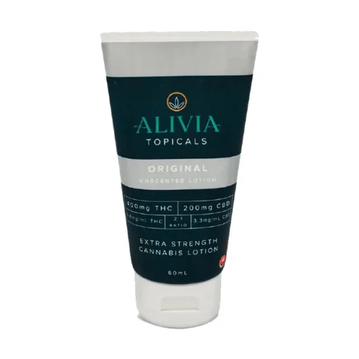 ALIVIA - Unscented Lotion (400mg THC + 200 mg CBD, 2oz)